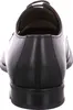 The back view of a black leather shoe. Produktbild-Vorschau