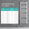 doporro Radiateur de Salle de Bain Sèche-Serviette 160x60cm Voir les images du produit 7
