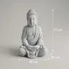 Relaxdays Statua di Buddha seduto, XL 71 cm, statua da Anteprima dell’immagine prodotto 4