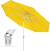 Sonnenschirm 3,5m rund gelb Garten Balkon knickbar mit Produktbild-Vorschau 4