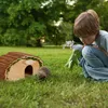 Relaxdays Igelhaus, Holz & Moos, Igelhotel mit Boden, Produktbild-Vorschau 1