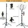 10 Zoll LED Ringlicht mit Stativ, dimmbar 3 Lichtmodi 11 Produktbild-Vorschau 9