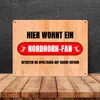 Hier wohnt ein Nordhorn-Fan Metallschild XXL in 28x38 cm Produktbild-Vorschau 4
