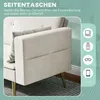 HOMCOM Schlafsofa, samtartiger Bezug mit Holzrahmen, für Produktbild-Vorschau 8