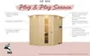 Plug & Play Sauna Karibu Kanja ohne Ofen ohne Dachkranz mit Produktbild-Vorschau 8