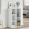 vidaXL Bücherregal/Sideboard Weiß 50x25x80 cm Holzwerkstoff Produktbild-Vorschau 2