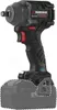A black and gray cordless impact wrench with a red trigger and a battery pack attached. Produktbild-Vorschau