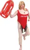 A person wearing a novelty lifeguard costume. Produktbild-Vorschau
