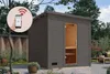 Karibu Saunahaus Außensauna Gartensauna Hytti 3 + 9kw Ofen Produktbild-Vorschau 1