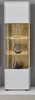 A tall, narrow display cabinet with glass shelves and wooden accents. Produktbild-Vorschau
