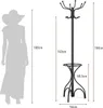 Věšák na kabáty 190 cm s 12 háčky, věšák na bundy s Náhled obrázku produktu 5