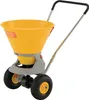 A yellow and gray fertilizer spreader on a white background. Náhled obrázku produktu