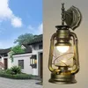 Vintage Wandleuchte Metall E27 Retro Antike Laterne Lampe Produktbild-Vorschau 5