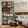 HOMCOM Standregal Bücherregal mit 2 Stoffschubladen 9 Produktbild-Vorschau 4