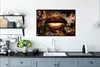 MuchoWow® Gerahmtes Poster Gold - Lippen - Kunst - Gold - Produktbild-Vorschau 3