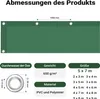 Plandeka Wiltec ciemnozielona, wodoodporna plandeka z Podgląd zdjęcia produktu 3
