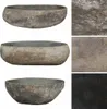 vidaXL Waschbecken Flussstein Oval (45-53)x(34-41) cm Produktbild-Vorschau 3