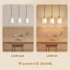 Suspension ZMH avec abat-jour en tissu, 3 lumières, table à Voir les images du produit 3