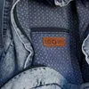 Hellblau Vintage Jeansrucksack für Jugendliche, marmoriert, Produktbild-Vorschau 4