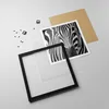 Gerahmtes Poster - Schwarzer Rahmen - Tiere Zebra gestreift Produktbild-Vorschau 4