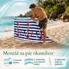 Lantigo Plážová zástena červeno-modrá kotva 10m | Vetrolam Náhľad obrázku produktu 8