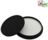 A black foam filter and a white pleated filter are shown on a white background. Produktbild-Vorschau
