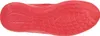 The sole of a red shoe is shown from an underneath view. Podgląd zdjęcia produktu