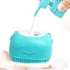 Silikonbürste Mit Spender Für Shampoo Und Seife Produktbild-Vorschau 2