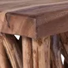 ÄSTE SITZ BÄNKCHEN "WOODS" | Teak, 48cm | Natur Blumen Bank Produktbild-Vorschau 4