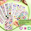Strasssteine selbstklebend, 3500 Stück, 10 Bögen, 3-18 mm, bunt Anteprima dell’immagine prodotto