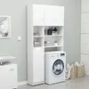 vidaXL Szafka łazienkowa biały wysoki połysk 32x25,5x190 cm Podgląd zdjęcia produktu 2