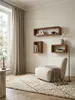Design Wandregal 3er Set BOHA Massiv Holzregale Sheesham Produktbild-Vorschau 3