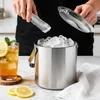 Eiseimer Eiswürfelbehälter 1.3L,Edelstahl Eiskübel mit Produktbild-Vorschau 6