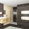 Nischentür Schiebetür 110x185， 5mm ESG Klarglas,Komplett Produktbild-Vorschau 2