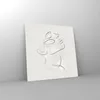 Bilder auf glas - Einteilig - Gesicht Linie Skizze - Produktbild-Vorschau 4