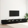 Möbel TV-Schrank mit LED-Lichtern in Schwarz und Eiche, Produktbild-Vorschau 1