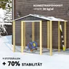 Outsunny Gerätehaus 4,4 m² Gartenhaus mit Pultdach, Produktbild-Vorschau 5
