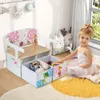 GOPLUS 3 in 1 Kinderbank, Kindersitzbank mit eingebauten Produktbild-Vorschau 2