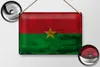 Blechschild Flagge Burkina Fasos 30x20cm Burkina Faso Rost Produktbild-Vorschau 2
