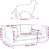 vidaXL Hundebett Blau 70x45x30 cm Samt Produktbild-Vorschau 8