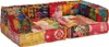 vidaXL 2-Sitzer Modularer Pouf Patchwork Stoff Produktbild-Vorschau 3