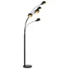 Lampa Stojąca, 200 Cm, 5 X E14, Czarno-Złota Podgląd zdjęcia produktu 3
