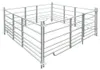 vidaXL Schapenren, 4 zijden, verzinkt staal, 183 x 183 x 92 Productafbeelding-voorbeeld 4