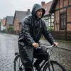 Universelle Regenjacke – Cape-Jacke Mit Kapuze, Schwarz Produktbild-Vorschau 5