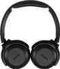A pair of black Philips headphones shown from a top-down perspective against a white background. Produktbild-Vorschau