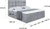 ALTDECOR Boxspringbett mit Matratze und Lattenrost  - APO  Produktbild-Vorschau 6
