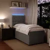 Boxspringbett mit Matratze Dunkelgrau 100x200 cm Samt Produktbild-Vorschau 4