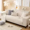 (Beige, 90 * 180 cm) Weicher Chenille-Sofa-Couchbezug, Produktbild-Vorschau 2