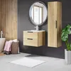 Szafka Łazienkowa 60 x 46 cm Dąb Craft Złoty Wisząca Podgląd zdjęcia produktu 5