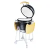 Kamado CL-18 Profi Keramik Grill Grün, Grilldurchmesser Produktbild-Vorschau 3